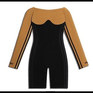 Ivy Park X Adidas Long Sleeve Corset Playsuit - XS